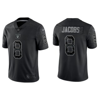Josh Jacobs Las Vegas Raiders Black Reflective Limited Jersey