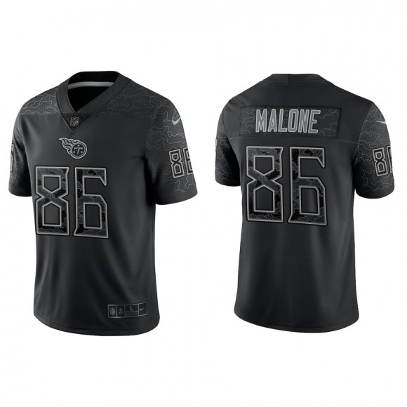 Josh Malone Tennessee Titans Black Reflective Limited Jersey