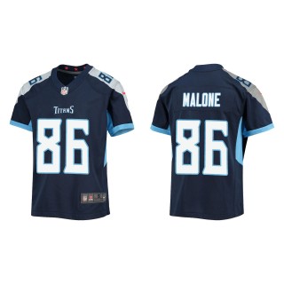 Josh Malone Youth Tennessee Titans Navy Game Jersey