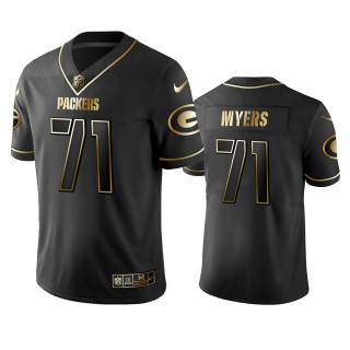 Packers Josh Myers Black Golden Edition Vapor Limited Jersey