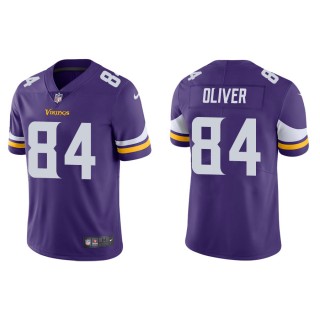 Men's Minnesota Vikings Josh Oliver Purple Vapor Limited Jersey