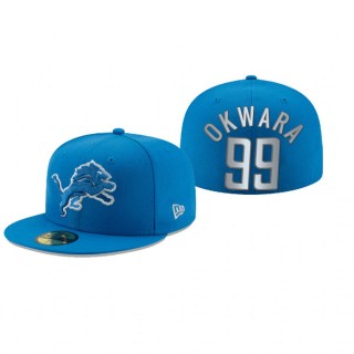 Detroit Lions Julian Okwara Blue Omaha 59FIFTY Fitted Hat