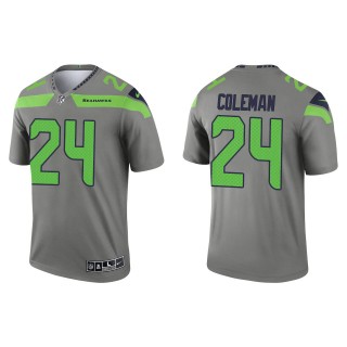 Men's Seattle Seahawks Justin Coleman Steel Inverted Legend Jersey