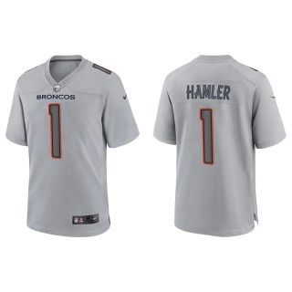 K.J. Hamler Men's Denver Broncos Gray Atmosphere Fashion Game Jersey