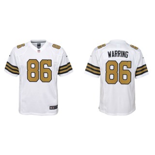 Kahale Warring youth New Orleans Saints White Alternate Game Jersey