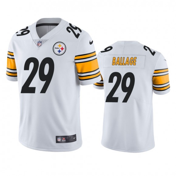 Kalen Ballage Pittsburgh Steelers White Vapor Limited Jersey