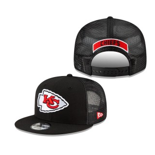 Men's Kansas City Chiefs Black Shade Trucker 9FIFTY Snapback Hat