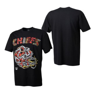 Kansas City Chiefs Distortedd Black LEADERS T-Shirt