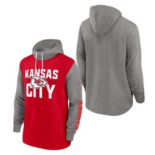Kansas City Chiefs Nike Red Fashion Color Block Pullover Hoodie