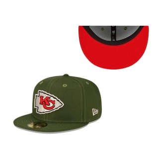 Kansas City Chiefs Olive Pack 59FIFTY Fitted Hat