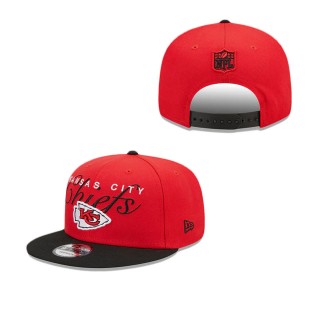 Kansas City Chiefs Script Overlap 9FIFTY Snapback Hat