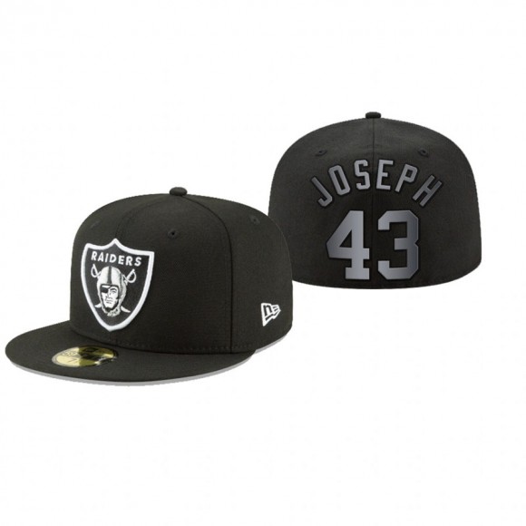 Las Vegas Raiders Karl Joseph Black Omaha 59FIFTY Fitted Hat