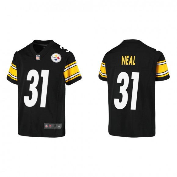 Youth Steelers Keanu Neal Black Game Jersey
