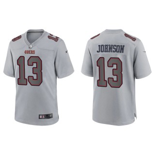 KeeSean Johnson Men's San Francisco 49ers Gray Atmosphere Fashion Game Jersey