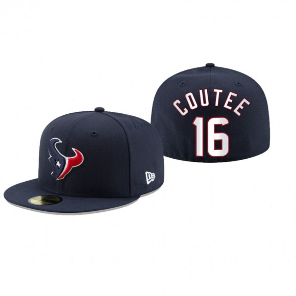 Houston Texans Keke Coutee Navy Omaha 59FIFTY Fitted Hat