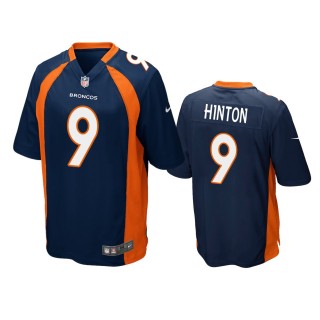 Denver Broncos Kendall Hinton Navy Game Jersey