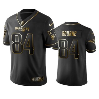 Kendrick Bourne Patriots Black Golden Edition Vapor Limited Jersey