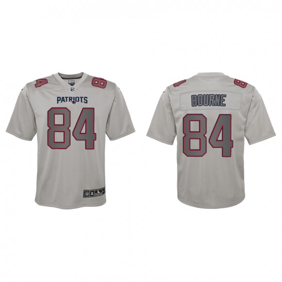 Kendrick Bourne Youth New England Patriots Gray Atmosphere Game Jersey