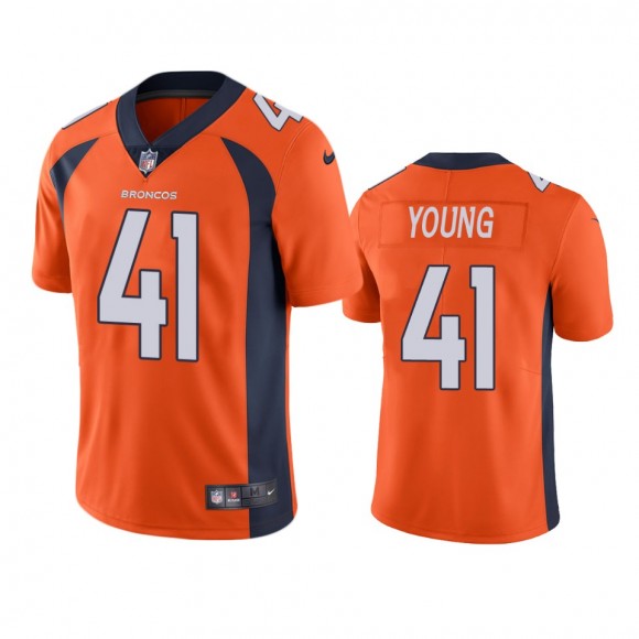 Broncos Kenny Young Orange Vapor Limited Jersey