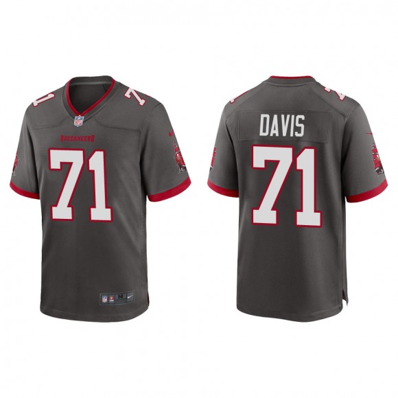 Men's Tampa Bay Buccaneers Khalil Davis Pewter Alternate Game Jersey