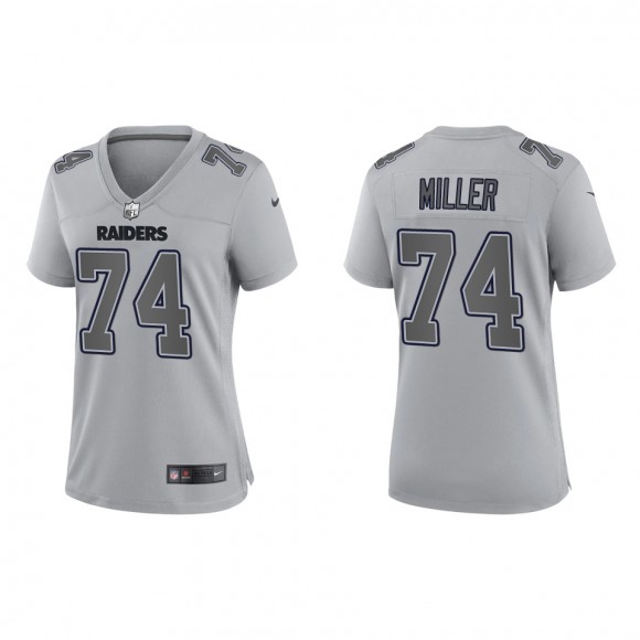 Kolton Miller Women's Las Vegas Raiders Gray Atmosphere Fashion Game Jersey