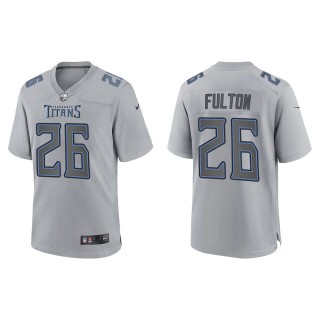 Kristian Fulton Tennessee Titans Gray Atmosphere Fashion Game Jersey