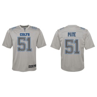Kwity Paye Youth Indianapolis Colts Gray Atmosphere Game Jersey