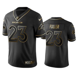 Kyle Fuller Broncos Black Golden Edition Vapor Limited Jersey