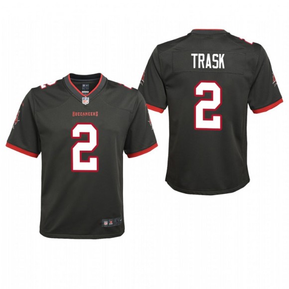 Youth Tampa Bay Buccaneers Kyle Trask Game Jersey - Pewter