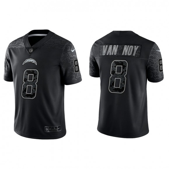 Kyle Van Noy Los Angeles Chargers Black Reflective Limited Jersey