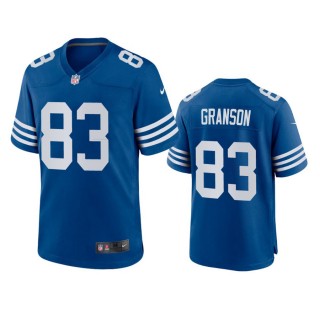 Indianapolis Colts Kylen Granson Royal Alternate Game Jersey
