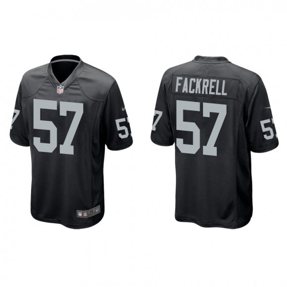 Men's Las Vegas Raiders Kyler Fackrell Black Game Jersey