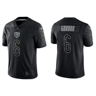 Kyler Gordon Chicago Bears Black Reflective Limited Jersey