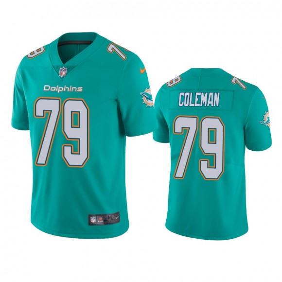 Miami Dolphins Larnel Coleman Aqua Vapor Limited Jersey