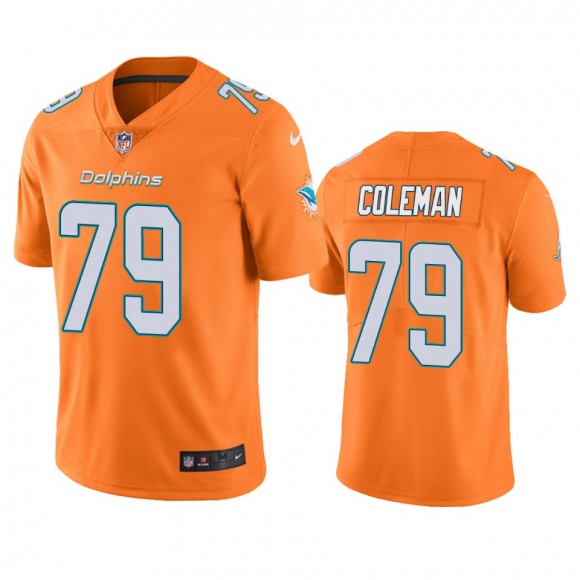 Color Rush Limited Miami Dolphins Larnel Coleman Orange Jersey