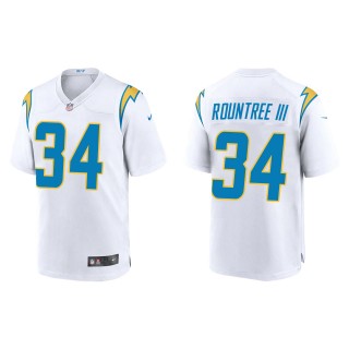 Men's Los Angeles Chargers Larry Rountree III White Game Jersey