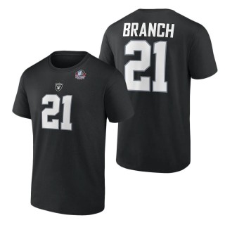Men's Las Vegas Raiders Cliff Branch Fanatics Branded Black Hall of Fame Name & Number T-Shirt
