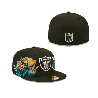 Las Vegas Raiders Groovy 59FIFTY Fitted Hat