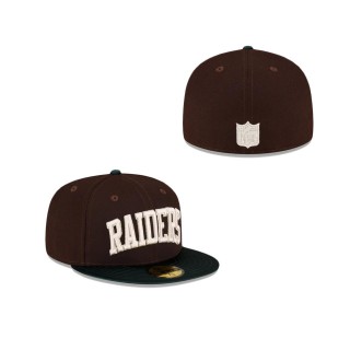 Las Vegas Raiders Just Caps Green Satin Fitted Hat