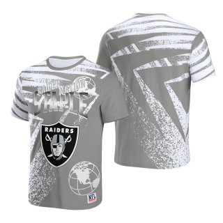 Men's Las Vegas Raiders NFL x Staple Gray All Over Print T-Shirt
