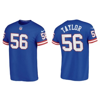 Lawrence Taylor New York Giants Royal Classic T-Shirt