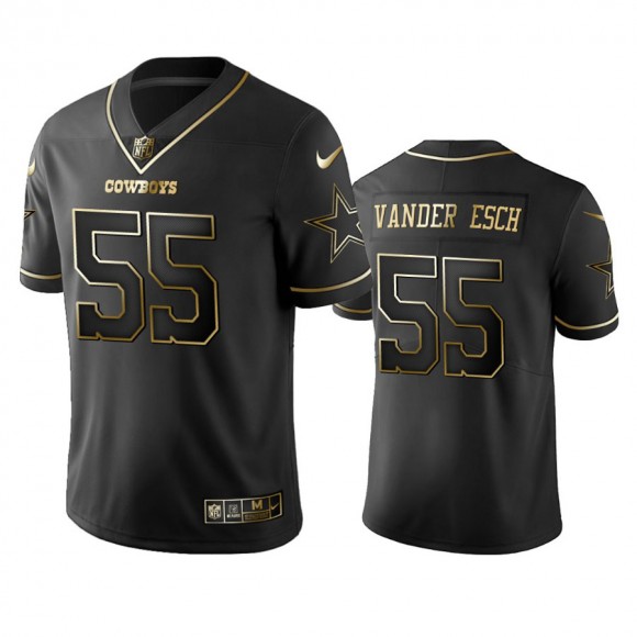 Dallas Cowboys Leighton Vander Esch Black Golden Edition 2019 Vapor Untouchable Limited Jersey - Men's