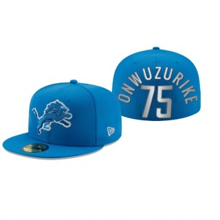 Detroit Lions Levi Onwuzurike Blue Omaha 59FIFTY Fitted Hat