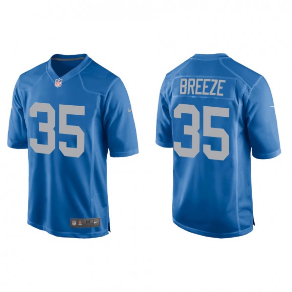 Brady Breeze Lions Blue Throwback Game Jersey