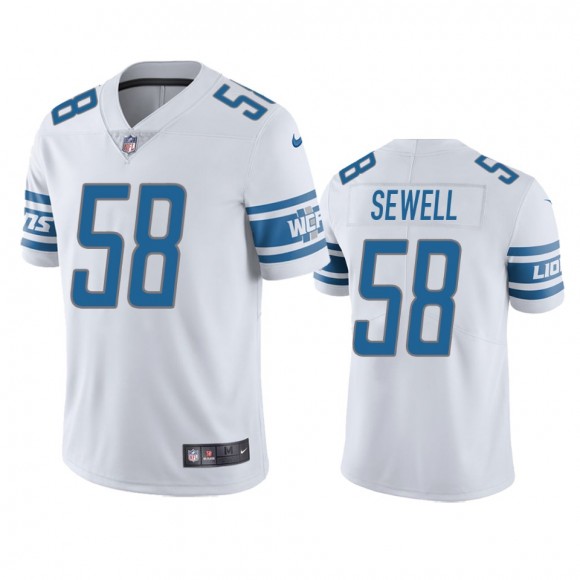 Detroit Lions Penei Sewell White 2021 NFL Draft Vapor Limited Jersey