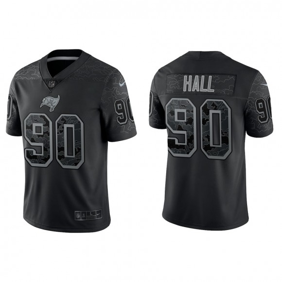 Logan Hall Tampa Bay Buccaneers Black Reflective Limited Jersey