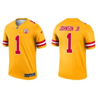 Men's Kansas City Chiefs Lonnie Johnson Jr. Yellow Inverted Legend Jersey