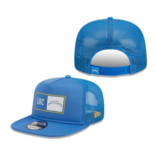 Men's Los Angeles Chargers New Era Blue Balanced Trucker 9FIFTY Snapback Hat