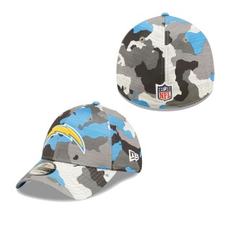 Men's Los Angeles Chargers Camo 2022 NFL Training Camp Official 39THIRTY Flex Hat