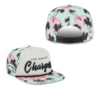 Los Angeles Chargers Khaki Retro Beachin 9FIFTY Snapback Hat